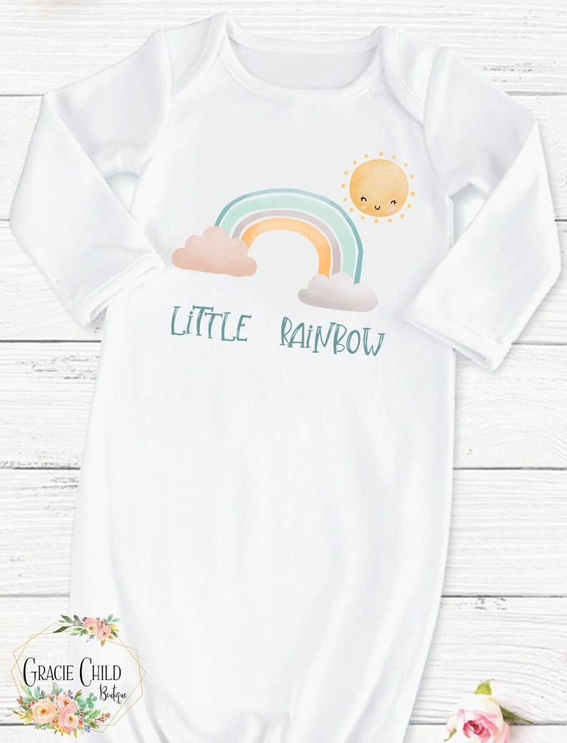 Little RainbowGirls Sack Gown Inspirational Baby Girl Shower Gift GCB-04