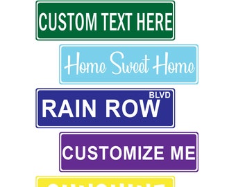 Personalized Sign, Custom Street Sign, Personalized Aluminum Sign, Metal Sign, Road Sign, Custom Name Sign