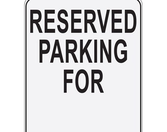 Aluminum Metal Patient Parking Only Print Blue White Black Picture Symbol Notice Car Park Lot Business Office 12x18