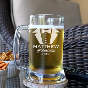 Groomsmen Gifts, Groomsmen Beer Mug, Gift for Groomsmen, Personalized ...