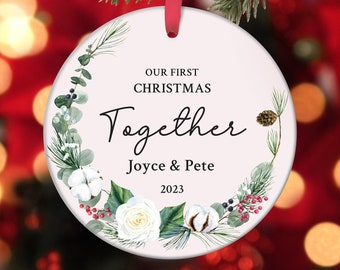 Our First Christmas Together Ornament, Custom Christmas Ornament, Christmas Gift Idea, Christmas Decoration Ideas