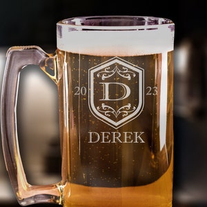 Personalized Beer Glasses, Gift For Him,  Boyfriend Gift, Husband Gift, Custom Beer Mug, Gift For Men, Birthday Gift For Men, Christmas - C