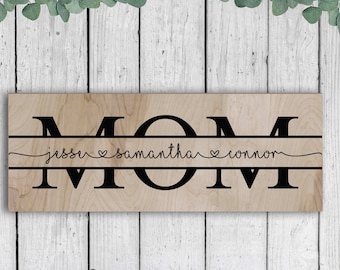 Personalized Mothers Day Gift, Mom Gift, Gift For Mom, Mothers Day Gift, Mom Sign, Wooden Sign, Mother's Day