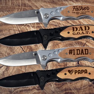 Fathers Day Gift For Him, Engraved Knife, Custom Knife, Folding Knife, Hunting Knife, Husband Gift, Gift For Him, Boyfriend Gift, Dad Gift