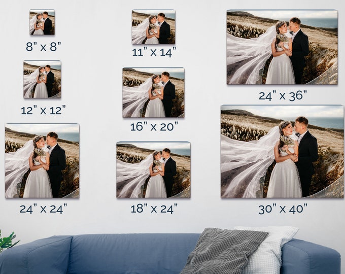 Canvas Prints Photo to Canvas Wedding Gift Wedding Etsy