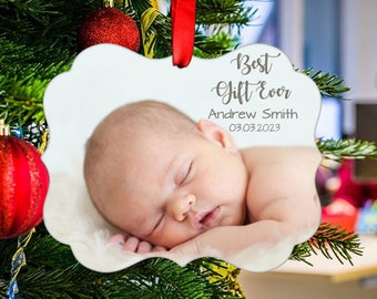 Baby First Christmas Ornament, Photo Christmas Ornament, Baby's First Christmas, Baby Christmas Ornament, Baby Shower Gift