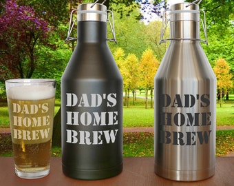 Beer Growler 64oz, Beer Gift, Husband Gift, Personalized Growler, Custom Growler, Birthday Gift, Gift For Him, Fathers Day Gift, Dad Gift