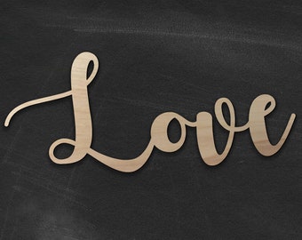 Love Wood Sign, Love Wooden Sign, Wooden Love Sign, Rustic Decor