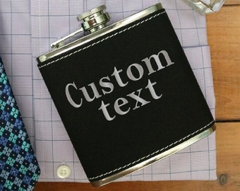 personalized flask etsy