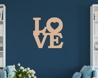 Love Wood Sign, Love Wooden Sign, Wooden Love Sign, Rustic Decor, Home Decor, Wood Love Sign, Wedding Sign