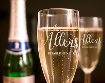champagne goblets wedding