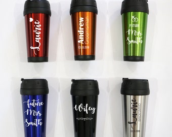 custom travel mugs etsy
