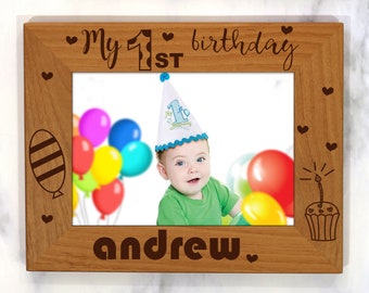 1st Birthday Frame Etsy