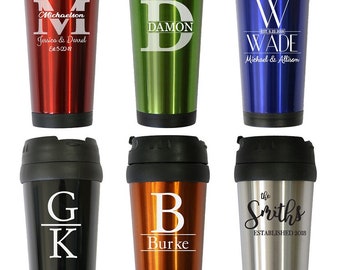 custom travel mugs etsy