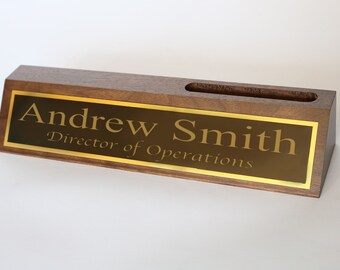 Personalized Desk Name Plates Office Accessories Decor Etsy