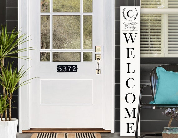 Welcome Sign, Farmhouse Welcome Sign, Front Porch Sign, Home Decor, Housewarming Gift, Home Sign, Home Sweet Home, Porch Decor, Front Door