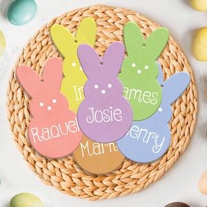 Easter Name Tags, Wooden Name Tag for Easter Basket, Easter Basket Name Tags, Easter Gift Tag, Easter Basket Accessories
