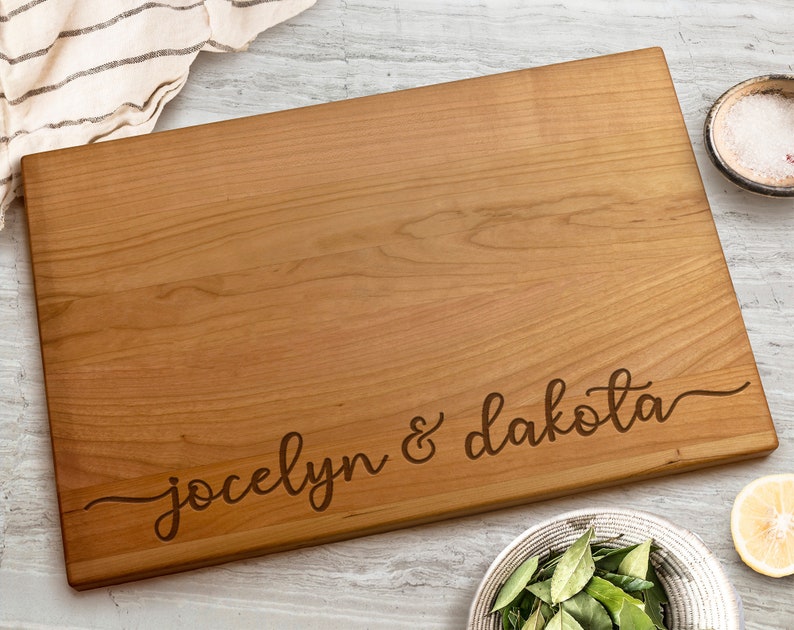 Personalized Cutting Board Engraved Cutting Board Wedding Gift Custom Cutting Board Housewarming Gift Christmas Gift Anniversary image 8