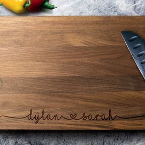 Personalized Cutting Board Engraved Cutting Board Wedding Gift Custom Cutting Board Housewarming Gift Christmas Gift Anniversary image 4