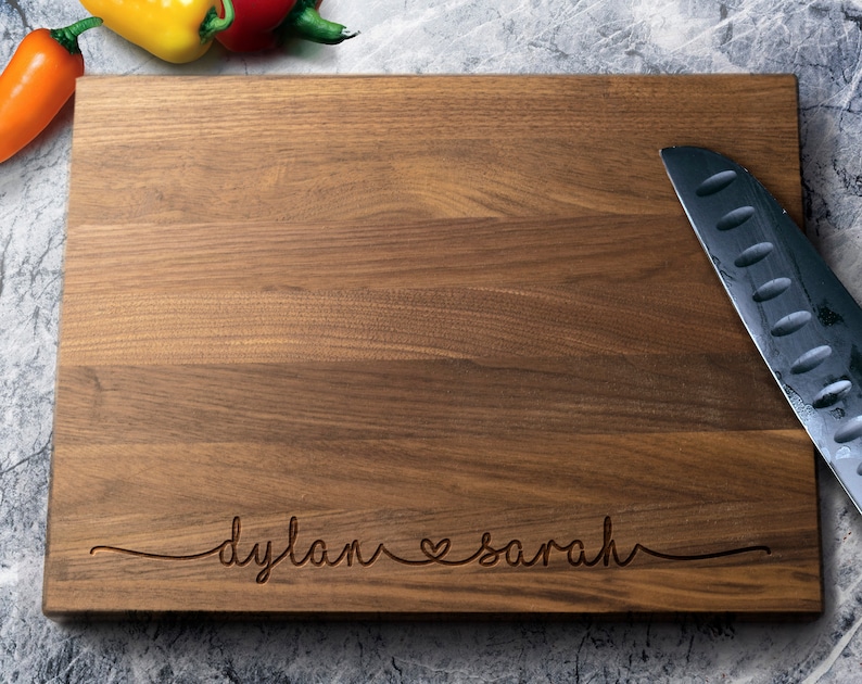 Personalized Cutting Board Engraved Cutting Board Wedding Gift Custom Cutting Board Housewarming Gift Christmas Gift Anniversary image 4