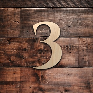 Wooden Numbers, Wood Numbers, Small and Large Wooden Numbers, House Numbers, Door Numbers, Address Numbers, Unfinished Wood Numbers