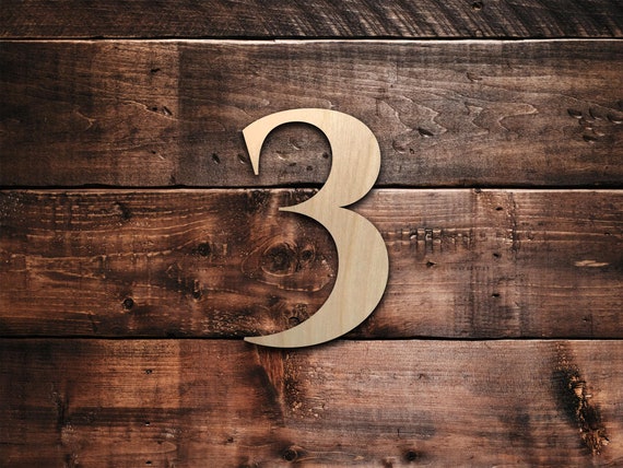 Custom Wood Numbers Unfinished Wooden Numbering Small to Large Sizes  Premium Wooden Numbers Single Laser Cut Wood Numbers 