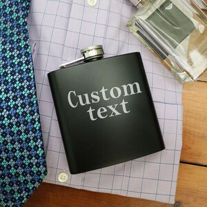 Groomsmen Gift, Groomsmen Flask, Groomsmen Proposal Gift, Personalized Groomsmen Gift, Personalized Hip Flask, Custom Engraved Drink Flask image 9