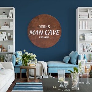 Wooden Man Cave Name Sign, Personalized Wooden Sign, Custom Name Sign ...