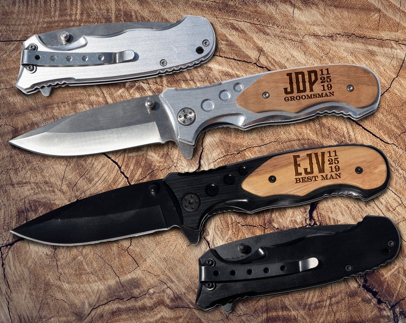 Groomsmen Gift Engraved Knife Groomsmen Gifts Pocket Knife Etsy