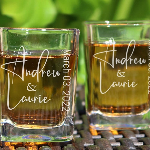 Wedding Shot Glasses Wedding Gift Wedding Party Favor Etsy
