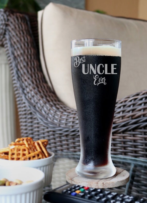 New Uncle Beer Glass Pregnancy Reveal Gift 