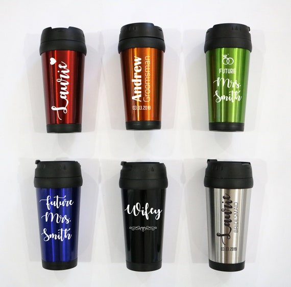 Travel Coffee Mug, Coffee Tumbler, Personalized Travel Tumbler