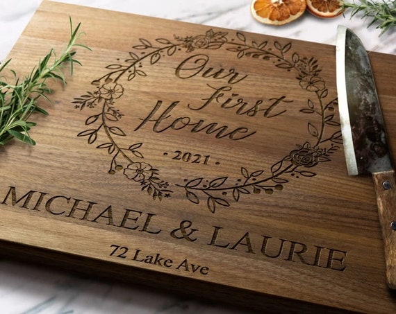 Chopping Board, Bamboo Cutting Board, Engraving Cutting Board, House  Warming Gifts For New Home, Kitchen Housewarming Gift New Home Gifts For  First Home New House Apartment, Gift For Couple, Chrismas Gifts, Halloween