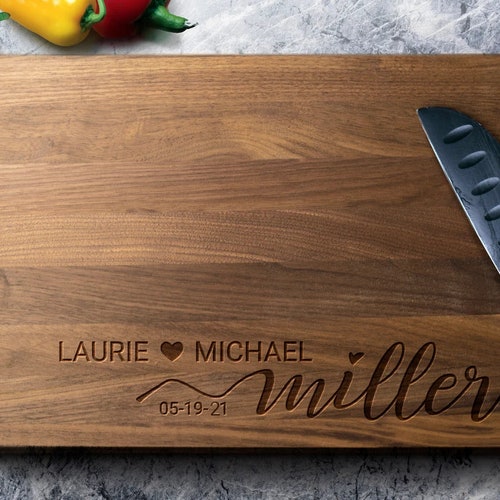 Personalized Engraved Cutting Board Housewarming Gift Custom Etsy