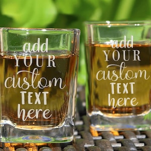 Custom Shot Glasses, Wedding Shot Glasses, Wedding Party Favor, Wedding Favors, Personalized Shot Glasses, Wedding Party, Bridesmaids Gift