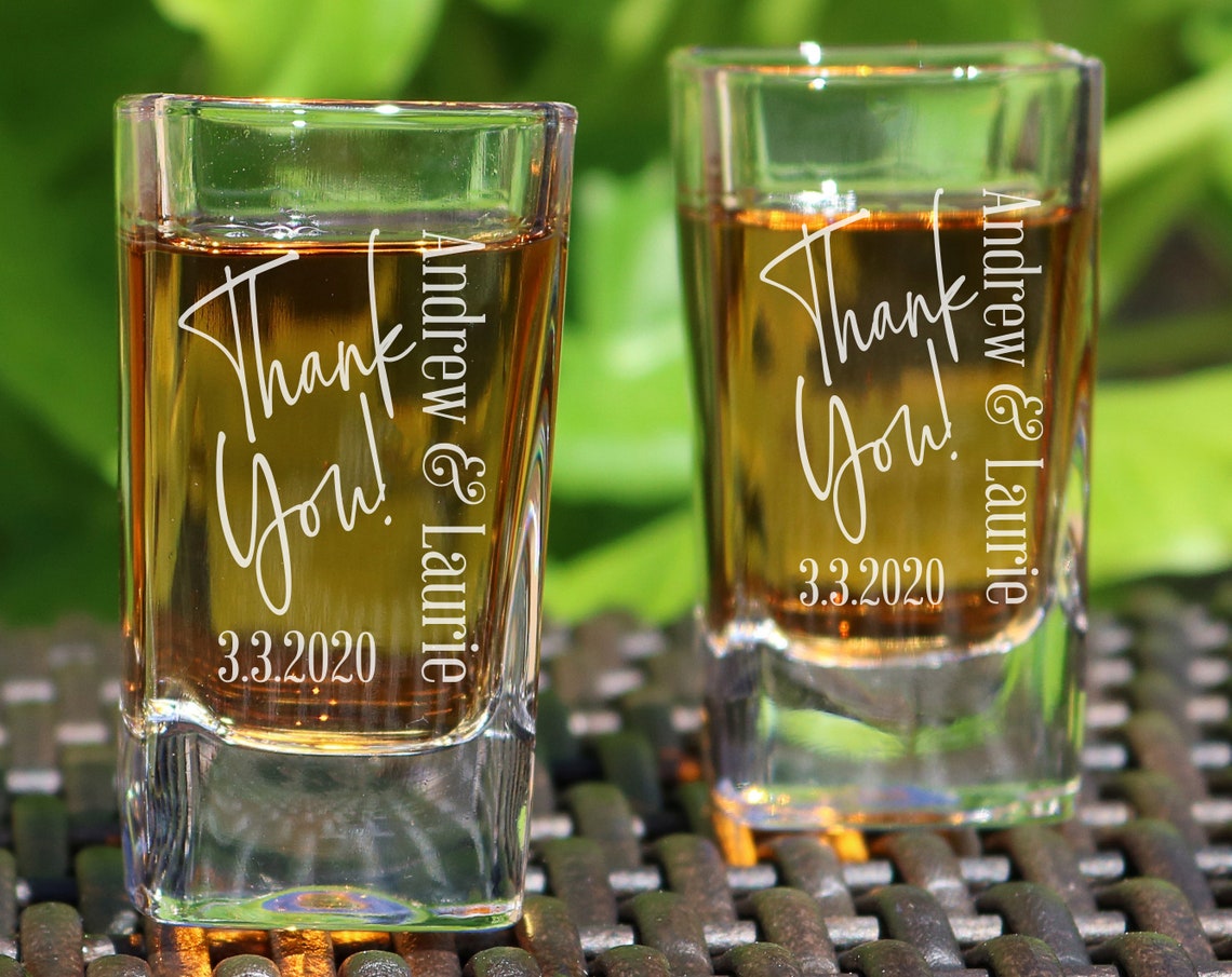 Wedding Shot Glasses Wedding Gift Wedding Party Favor image 0