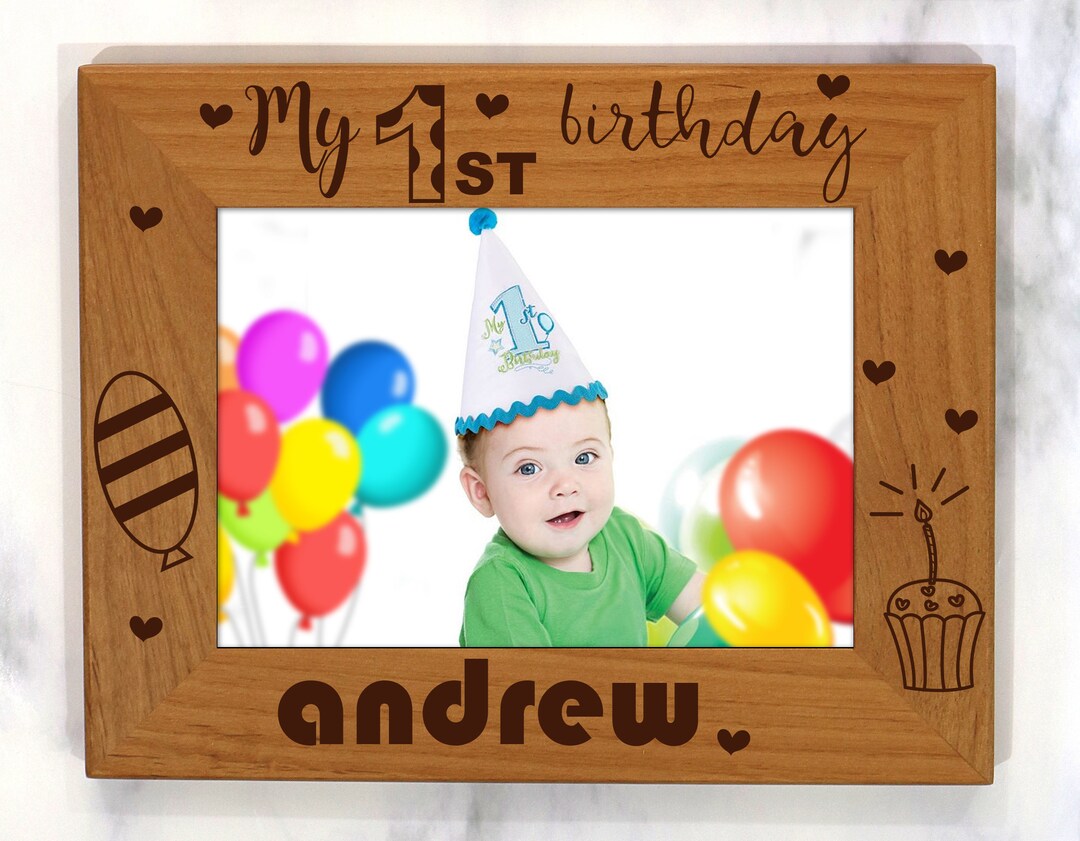 1st Birthday Picture Frames First Birthday Picture Frame Etsy