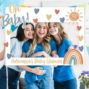 Oh Baby Photo Prop Frame, Baby Shower Photo Prop Frame, Baby Shower Photo Props, Baby Shower Decoration, Photo Booth Frame