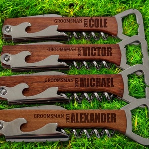 Groomsmen Gift Idea, Personalized Bottle Opener, Wedding Gift, Groomsman Gift, Bottle Opener, Best Groomsmen Gift, Unique Groomsmen Gift