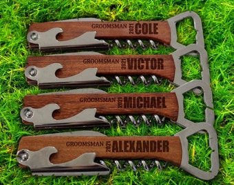 Groomsmen Gift Idea, Personalized Bottle Opener, Wedding Gift, Groomsman Gift, Bottle Opener, Best Groomsmen Gift, Unique Groomsmen Gift