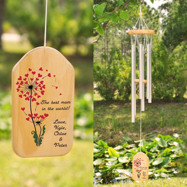 Mothers Day Wind Chime, Mothers Day Gift, Mother's Day Wind Chime, Personalized Mothers Day Gift, Mom Gift, Gift For Mom image 1