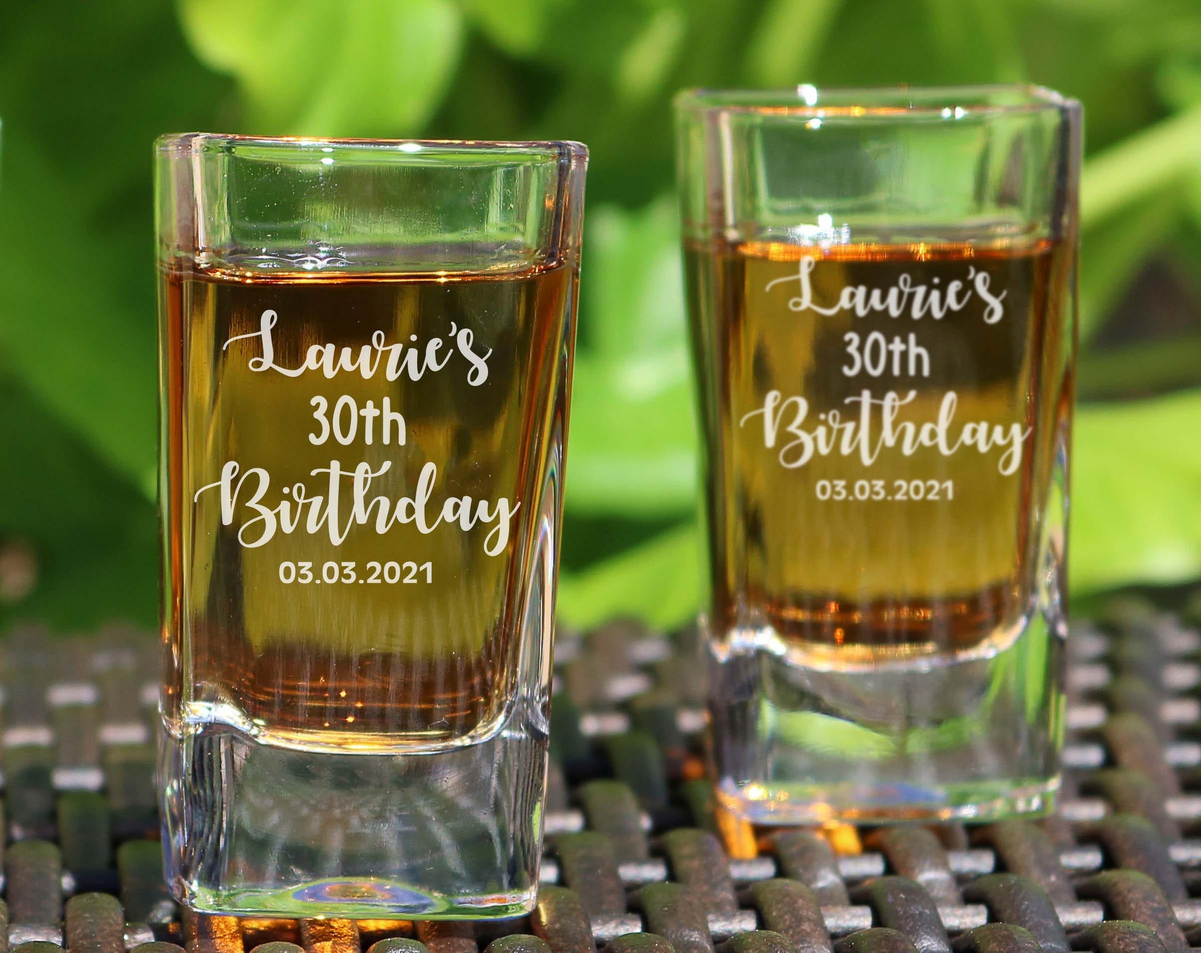 Birthday Shot Glasses Birthday Gift Birthday Party Favor Etsy UK