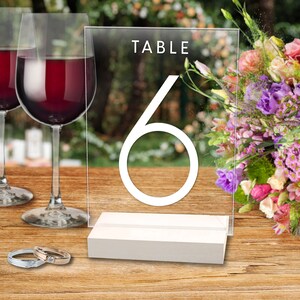 Table Numbers, Clear Acrylic Table Numbers, Wedding Decor, Table Numbers For Wedding, Wedding Table Decor, Wedding Numbers