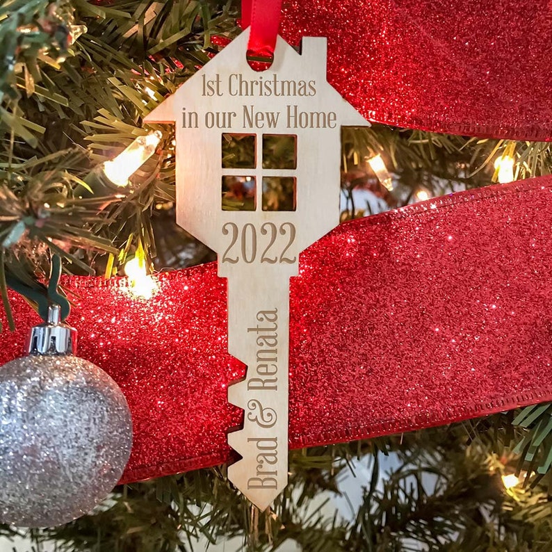 First Home Ornament Our First Christmas Housewarming Gift Etsy