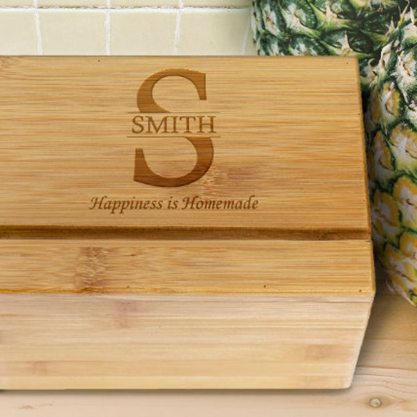 Personalized Recipe Box, Family Wood Recipe Box, Wedding Gift, Gift for newlywed, Custom Wooden Recipe Box, Engraved Recipe Box Kitchen Gift