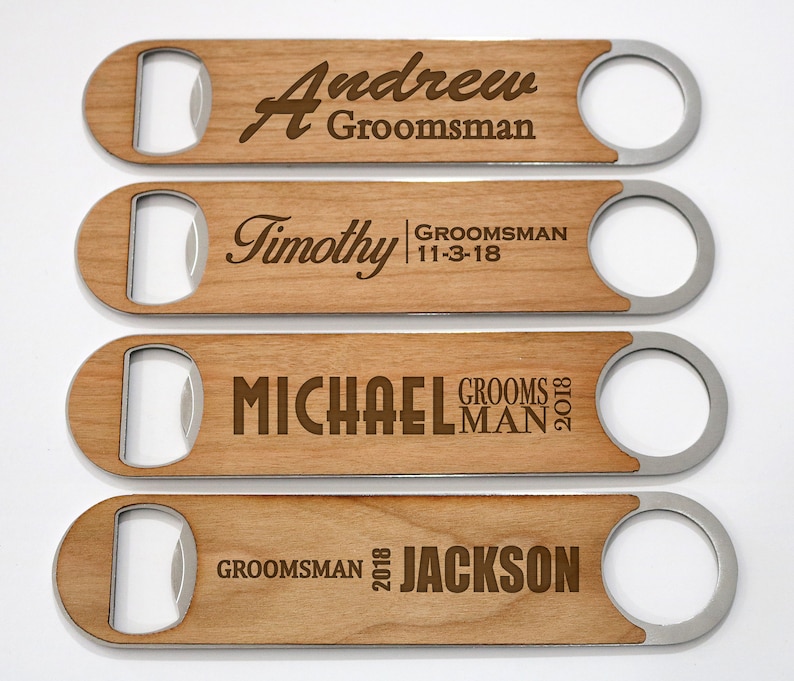 Groomsmen Gift Idea Personalized Bottle Opener Wedding Gift Etsy