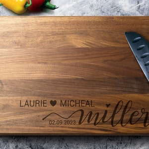 Personalized Cutting Board, Gift For Couple, Valentine Gift, Housewarming Gift, Anniversary Gift, Cheese Board, Wedding Gift, Christmas Gift