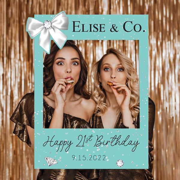 Happy Birthday Photo Prop Frame, Birthday Photo Prop Frame, Birthday Photo Props, Selfie Frame, Birthday Decoration, Photo Booth Frame