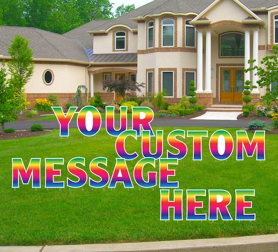 Custom yard 2024 signs near me