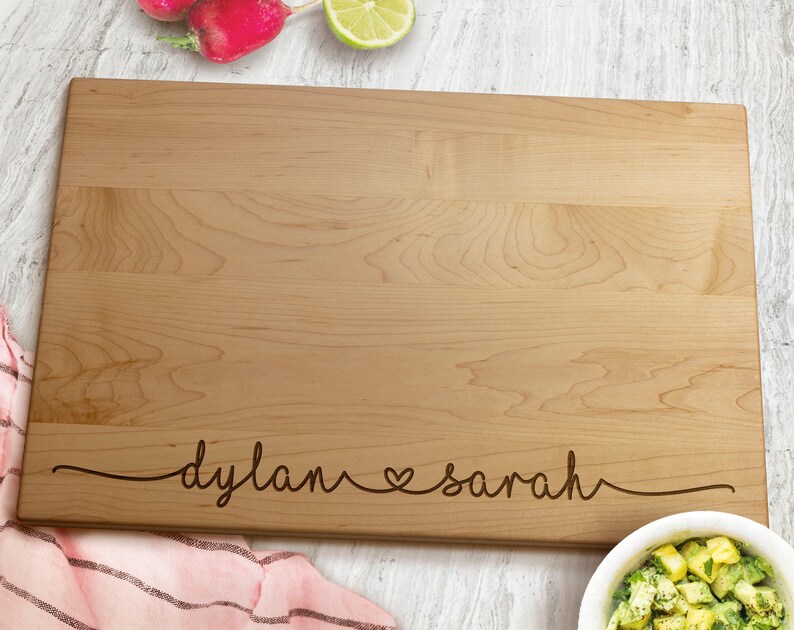 Personalized Cutting Board Engraved Cutting Board Wedding Gift Custom Cutting Board Housewarming Gift Christmas Gift Anniversary image 5